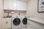 Large Laundry Room with full size Washer and Dryer